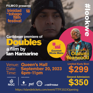 Image Caption: Featured image for ‘ttff/23 opening night gala—book tickets for ‘doubles’, olatunji, and our gourmet movie menu’.—Click to read this article.